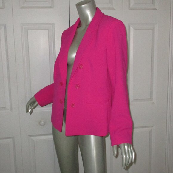 BAR III Fuchsia Lined Closureless Open Front Blazer NWOT - Picture 2 of 5
